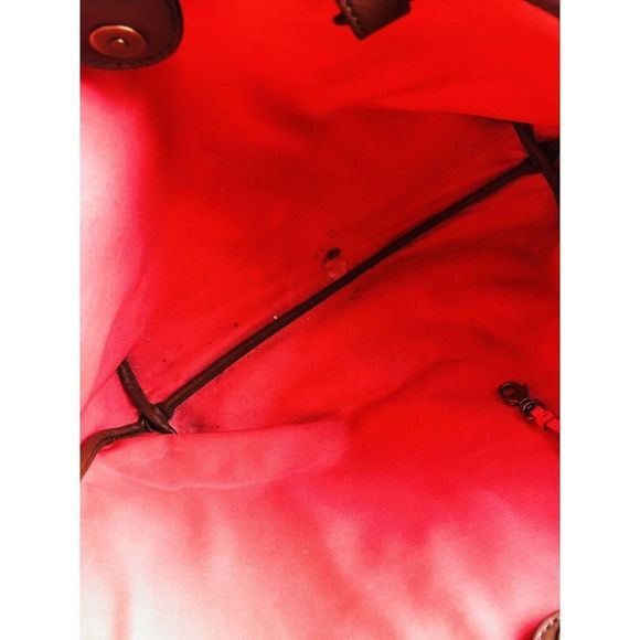 Fossil Rachel Black and Cream Striped tote shopper bag purse leather handles - Picture 9 of 9